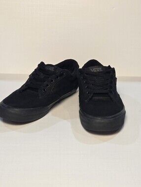 Vans Atwood Low Top Sneakers Streetwear Skate Canvas Minimalist Black Size 10